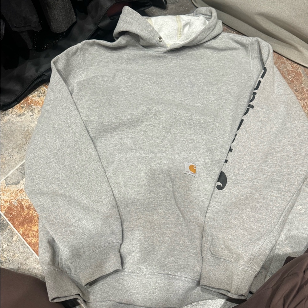 Carhartt Men's Light Gray Hoodie